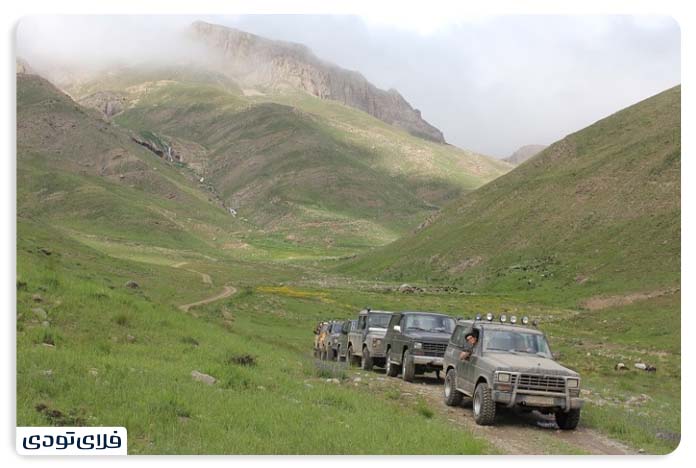 مسیر دسترسی به دشت لار